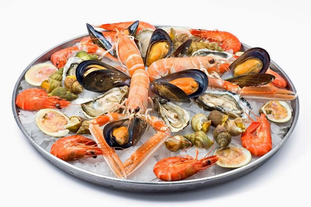 frutti di mare per la potenza